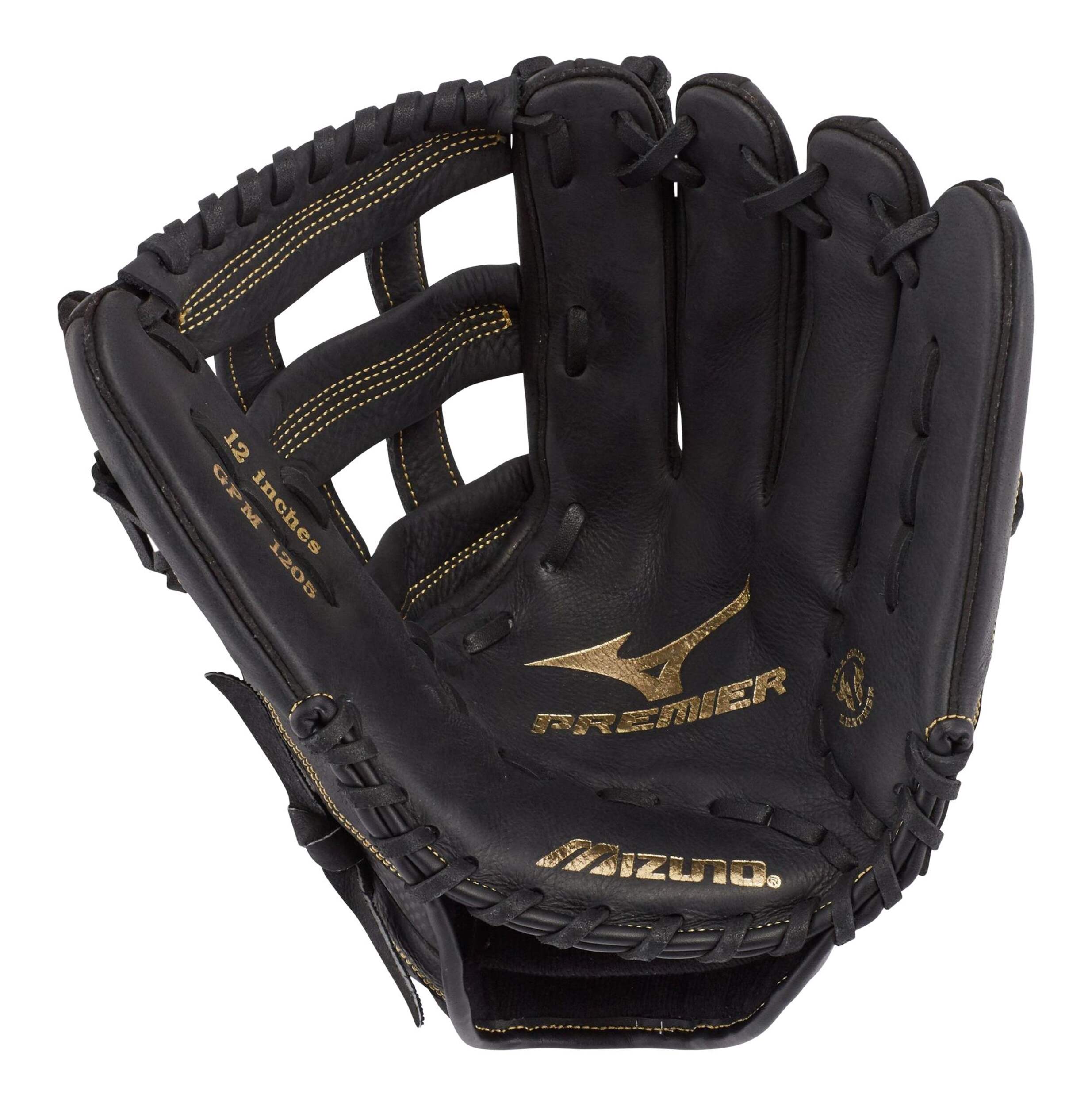 Mizuno Premier Series Slowpitch Baseball Glove, 12-inch, Right-Hand Throw Front_Flat