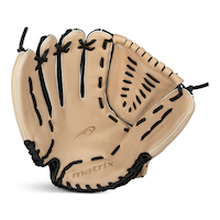 Matrix Baseball Fielding Glove, Black/Camel, 12-inch, Left-Hand Throw Front_Flat