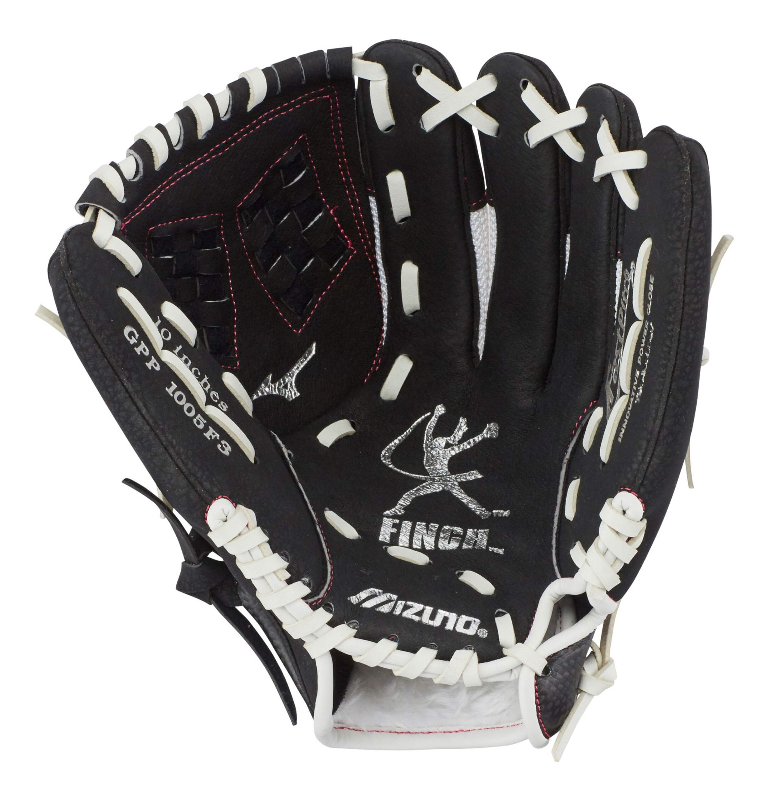 Mizuno Finch Baseball Fielding Glove, 10-inch, Right-Hand Throw Front_Flat