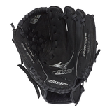 Mizuno Prospect Series PowerClose™ Baseball Fielding Glove, 10-inch, BKRD, Right-Hand Throw Front_Flat