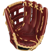 Rawlings Sandlot Leather Softball Fielding Glove, 14-inch, Right-Hand Throw Front_Flat