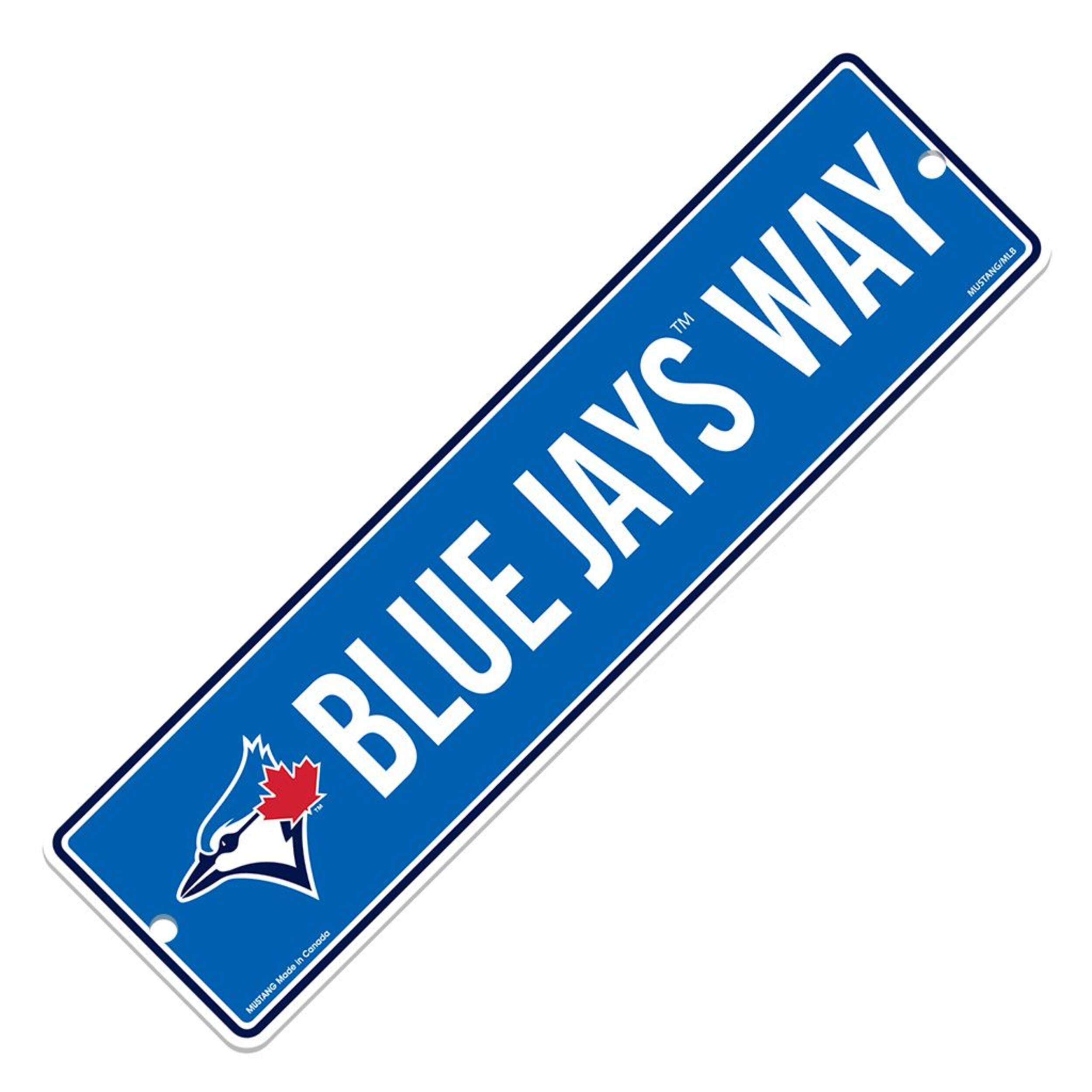 Toronto Blue Jays Way Street Sign For MLB Baseball Fans/Collectors, 4-in x 15-in Overhead_Plunge