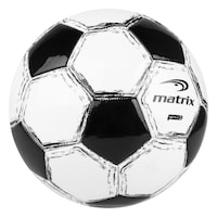 Matrix Indoor/Outdoor Soccer Ball, Black/White, Assorted Sizes Front_Three_Fourths_Angled_Right