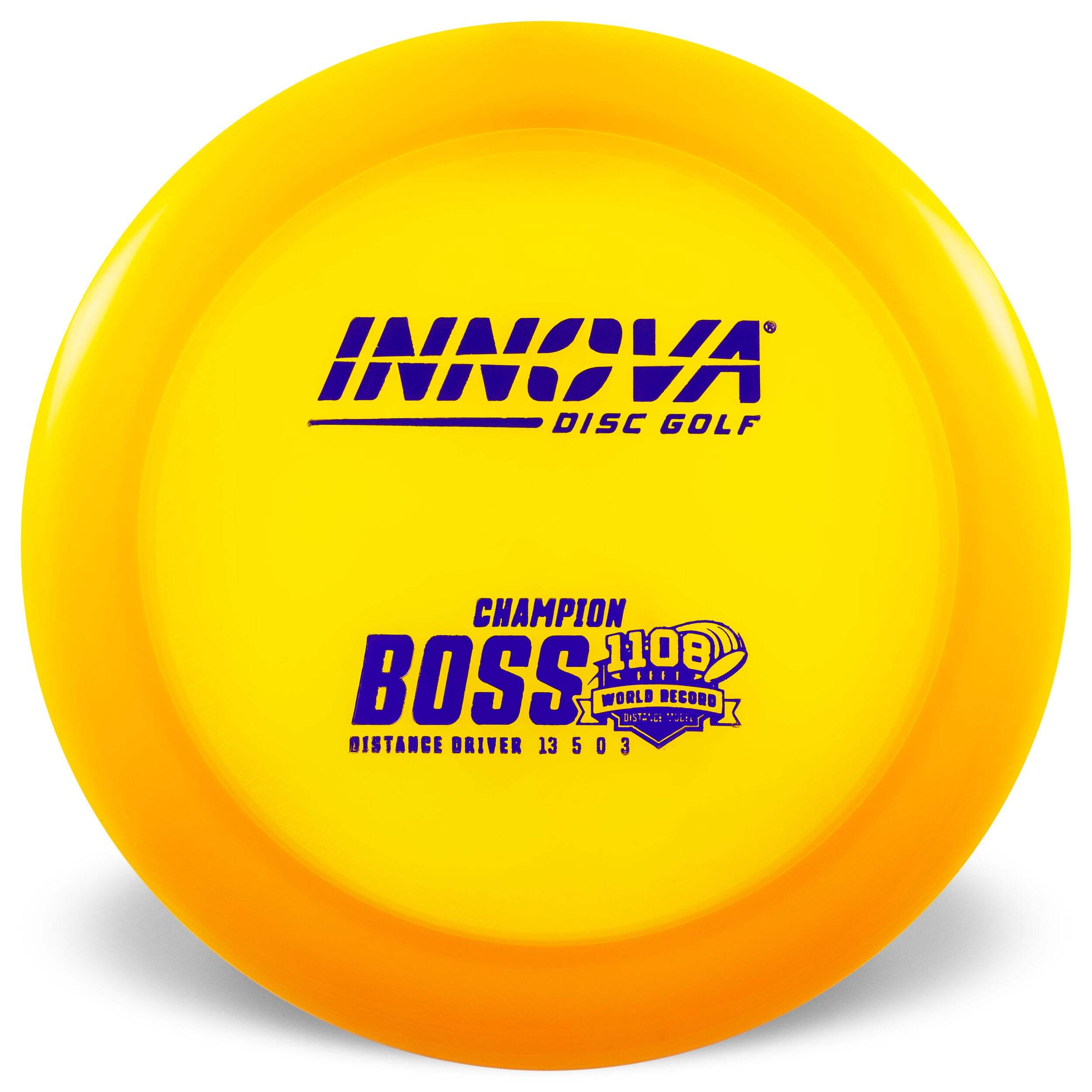 Innova Disc Golf Champion Boss Distance Driver Professional Disc, Assorted Colours, Speed 13 Front_Flat