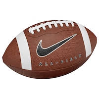 Ballon de football en cuir composite Nike All-Field 3.0, taille officielle NFHS et NCAA, brun Front_Three_Fourths_Angled_Right