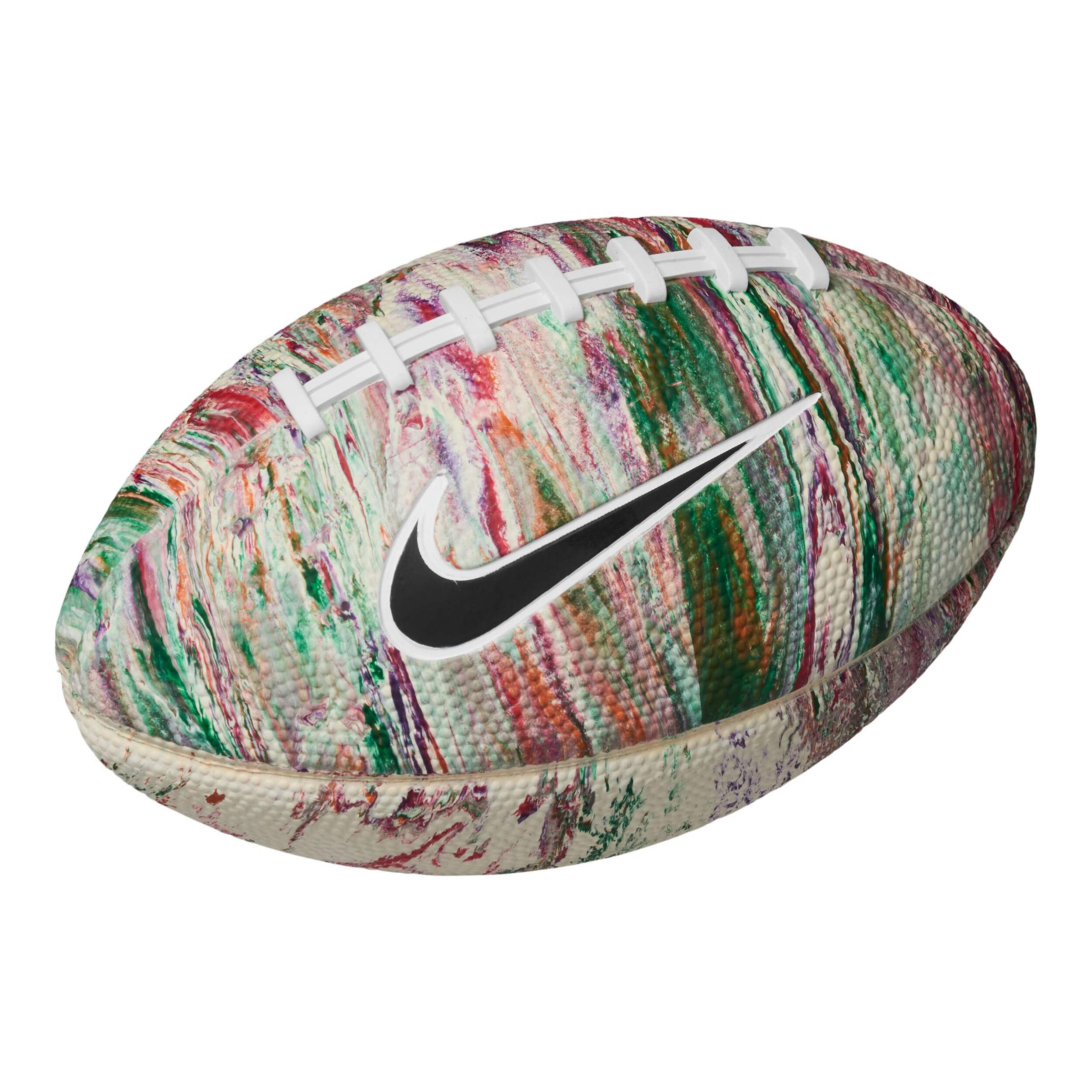 Ballon de football en caoutchouc Nike Mini Spin 4.0, multicolore, taille 5 Front_Angled_Right