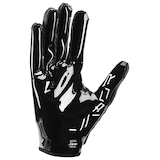 Nike Vapor Jet 8.0 FG Football Gloves, Black/White Front_Flat