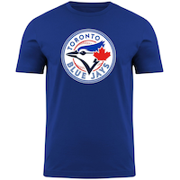 T-shirt à manches courtes en coton à Blue Jays de Toronto de la MLB, hommes/femmes avec logo, bleu royal, choix de tailles