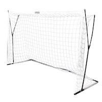 But de soccer Lotto Quick Setup pour jeunes et adultes, 8 x 5 pi, blanc