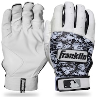 Gants de frappeur Franklin MLB Digitek, jeunes, polyester, blanc Composite_or_Mixed