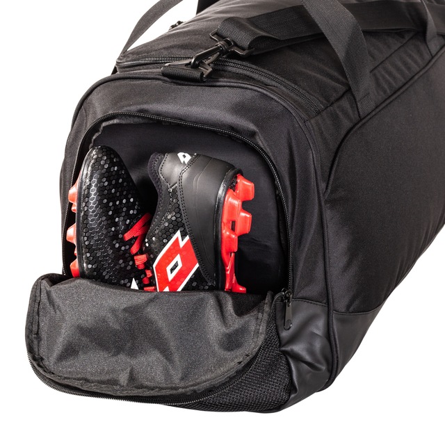 Lotto Soccer Duffle Bag for Youth/Adults, Polyester, Small, Black