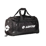 Lotto Soccer Duffle Bag for Youth/Adults, Polyester, Small, Black Front_Three_Fourths_Angled_Right