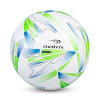 Matrix Machine Stitched Soccer Ball for Youth/Adults, Blue, Size 5 Front_Flat