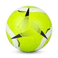Lotto Invisible Stitch Soccer Ball for Youth/Adults, Yellow, Size 5 Front_Flat