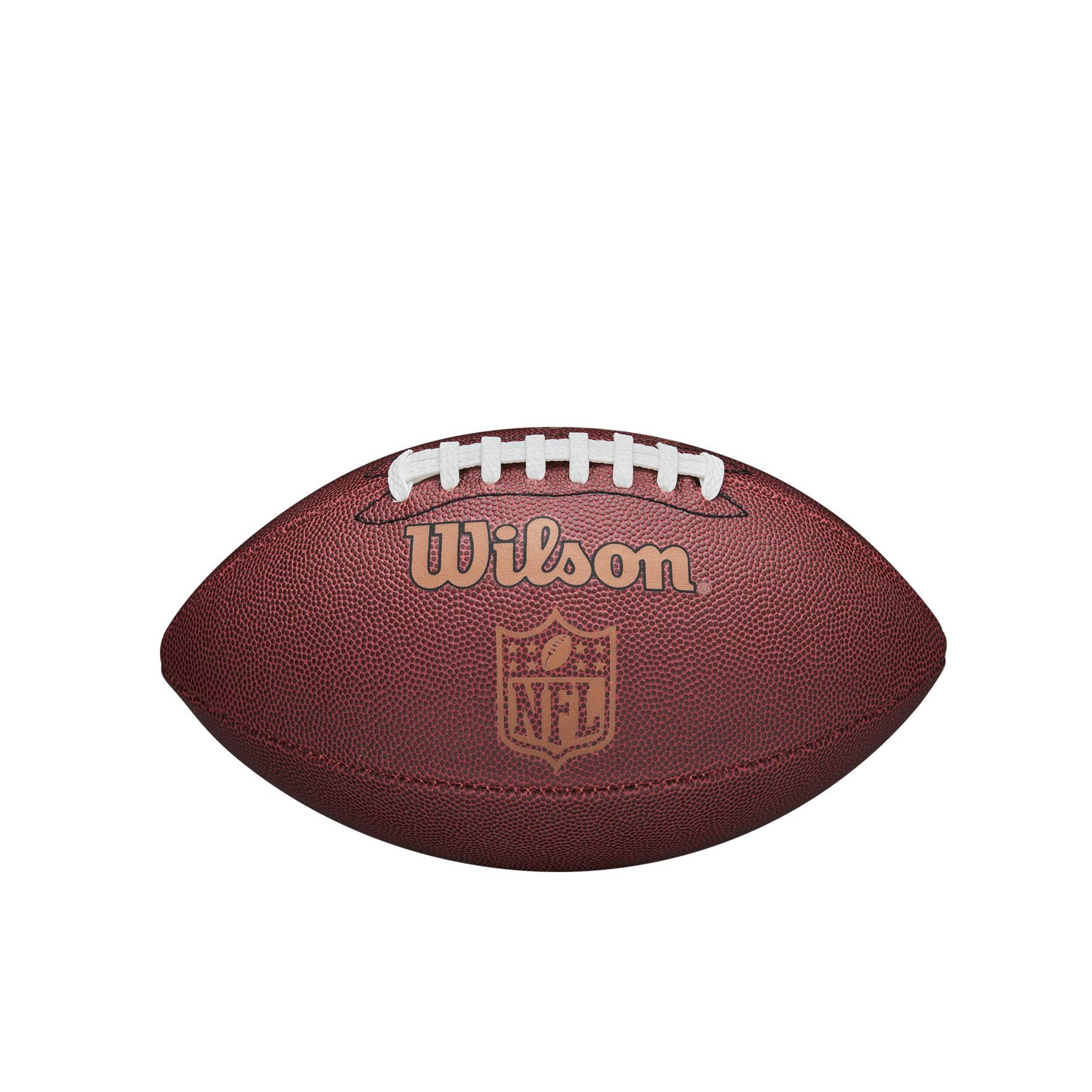 Wilson NFL Ignition Junior Composite Leather Football, Official Size, Brown Front_Elevated