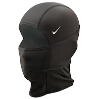 Nike Pro Hyperwarm Hood Training Balaclava, Black/White, One Size Front_Flat