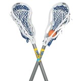 STX FiddleSTX Mini Lacrosse Stick with Ball Set, For Kids & Adults, White, 1-Pair Composite_or_Mixed