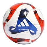 Adidas Tiro League Soccer Ball, Synthetic Leather, Size 5, White Front_Flat