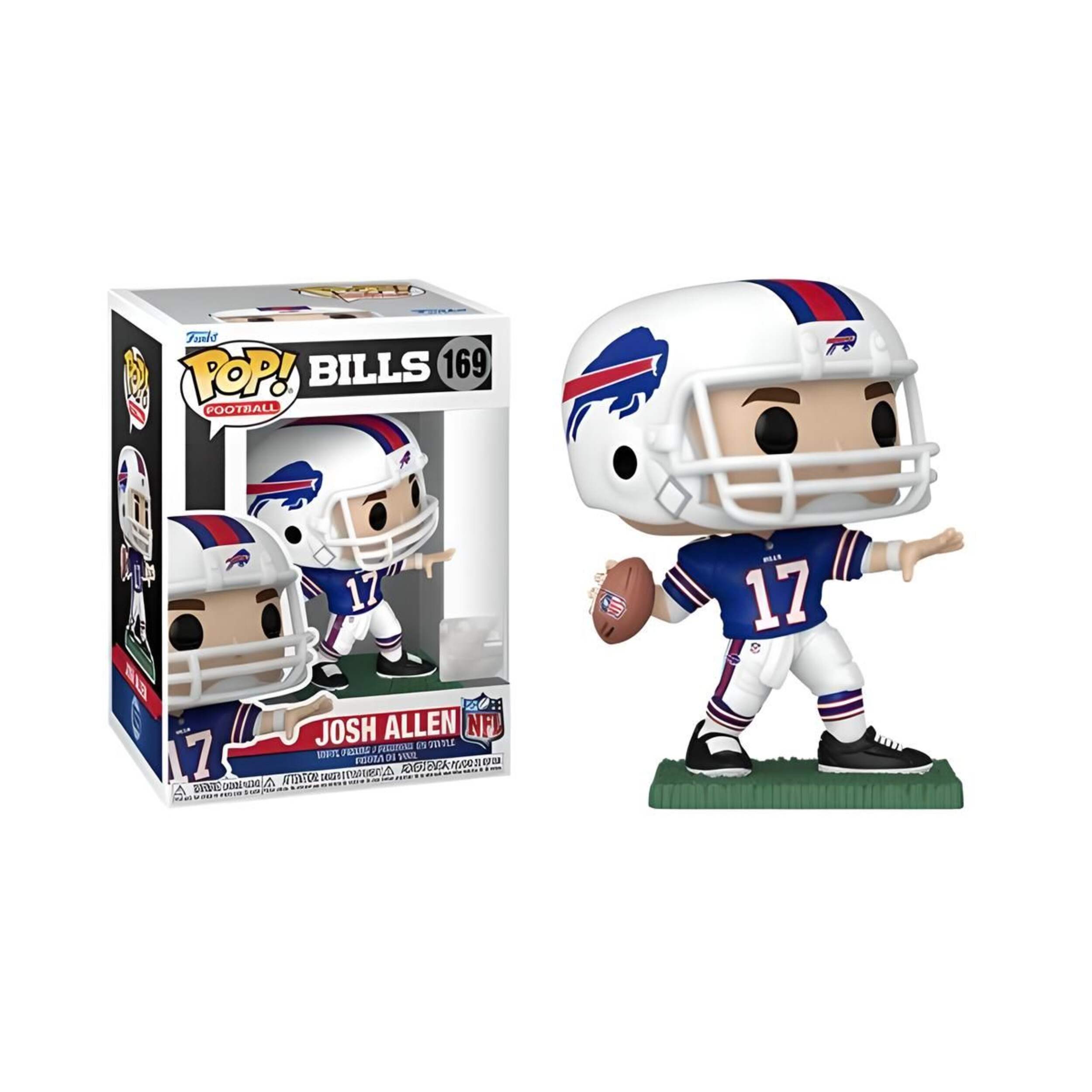 Funko POP! Buffalo Bills Josh Allen Collectible Football Figure/Toy, Blue/White Composite_or_Mixed
