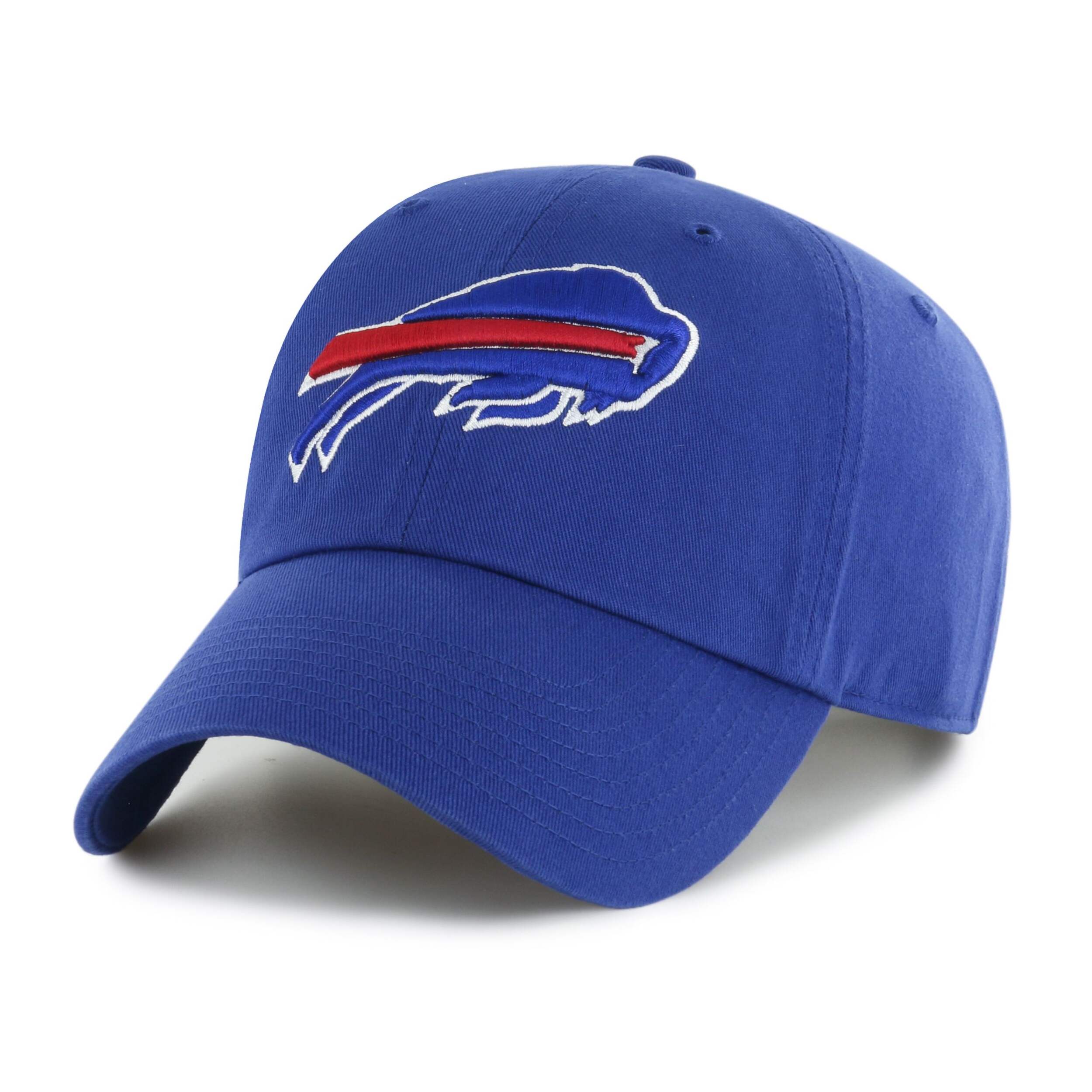 NFL Buffalo Bills Mass Clean Up Hat with Adjustable Closure, Royal Blue, One Size Front_Angled_Left