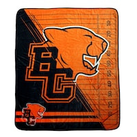 Jeté en peluche, logo des Lions de la Colombie-Britannique de la LCF, orange, 50 x 60 po