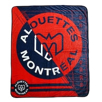 CFL Montreal Alouettes Team Logo Plush Throw Blanket, Red, 50-in x 60-in