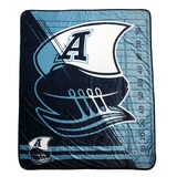 Jeté en peluche, logo des Argonauts de Toronto de la LCF, bleu, 50 x 60 po Front_Flat