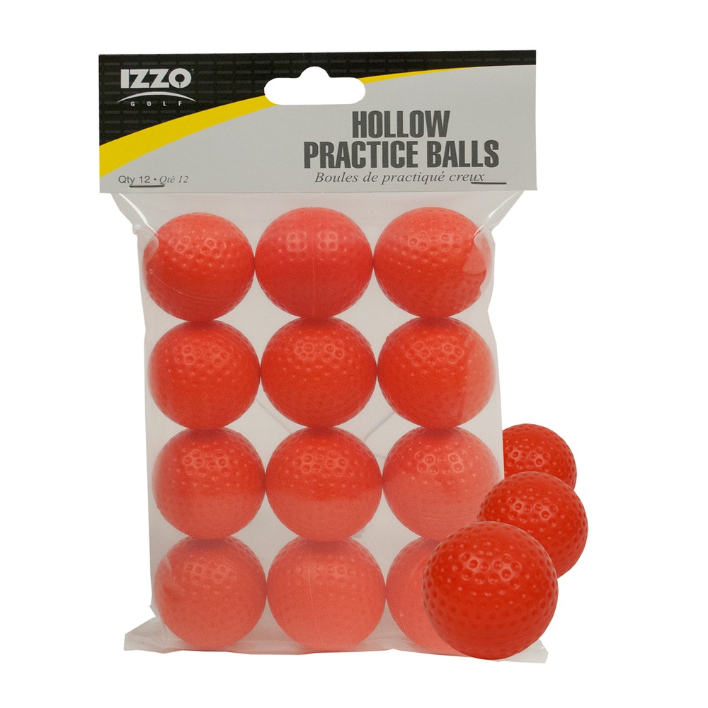Izzo Hollow Practice Golf Balls, Orange, 12pk Canadian Tire