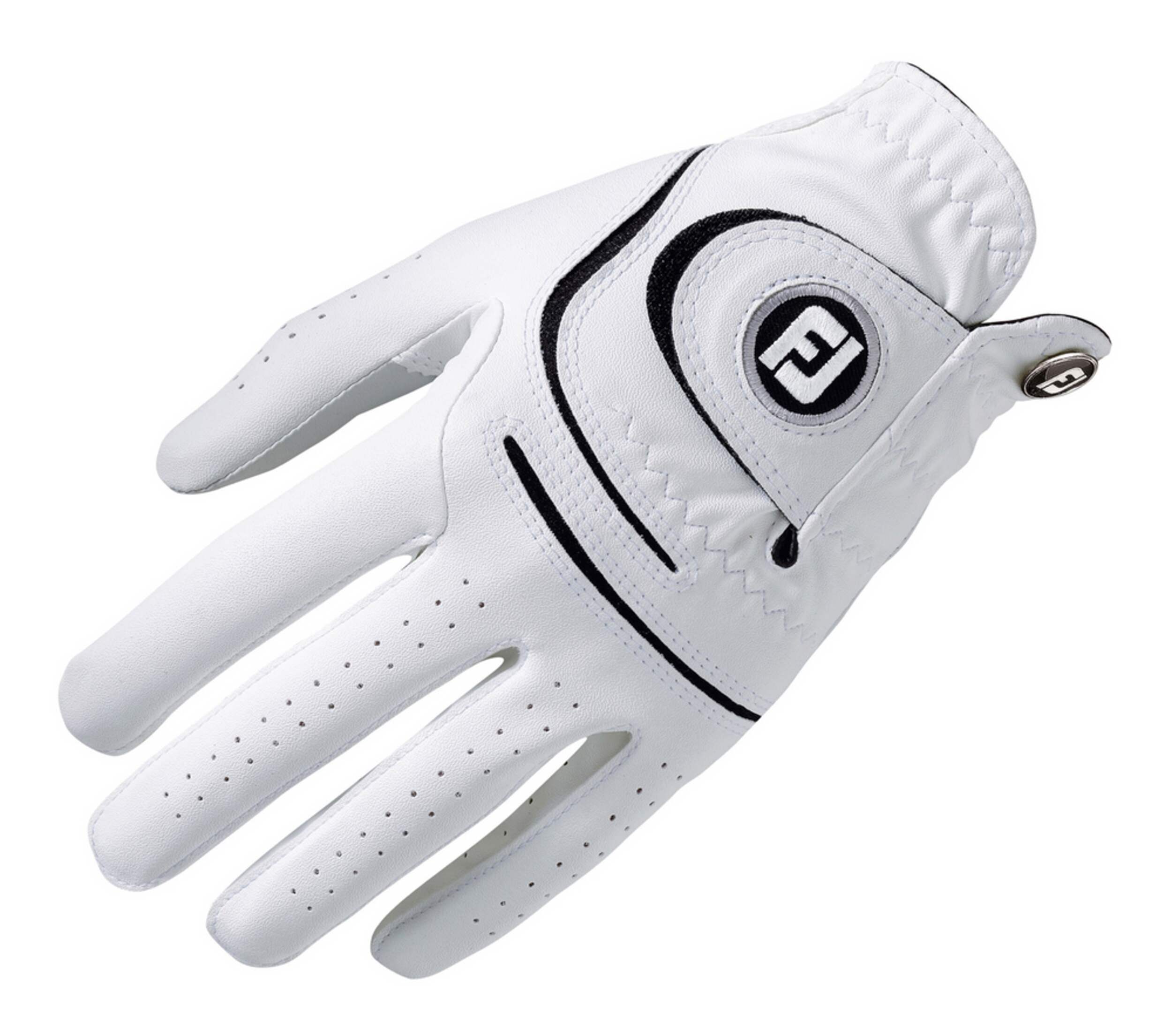 Footjoy WeatherSof Men's Golf Glove, Assorted Sizes, RightHand, White
