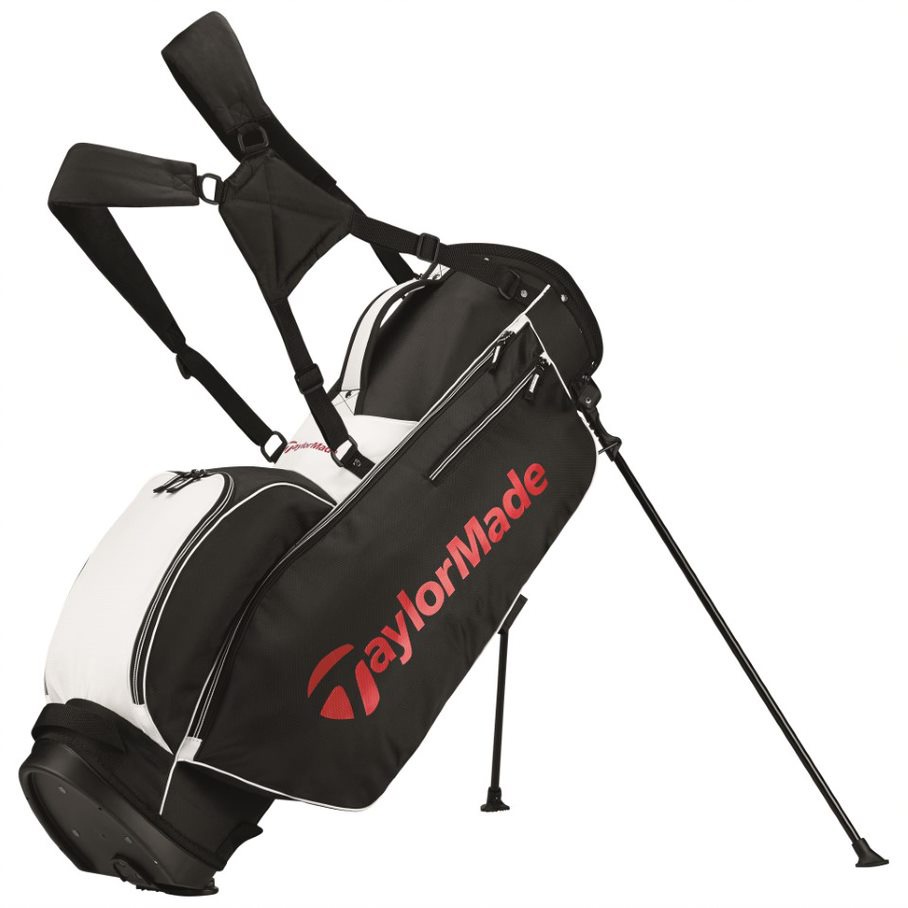 TaylorMade 5.0 Golf Stand Bag, Black/White/Red Canadian Tire