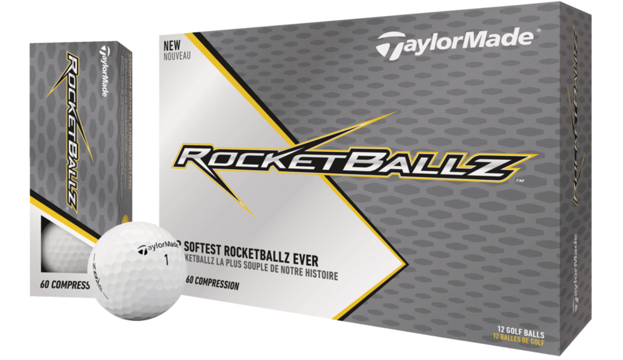 Balles de golf souples TaylorMade RocketBallz, paq. 12, blanc