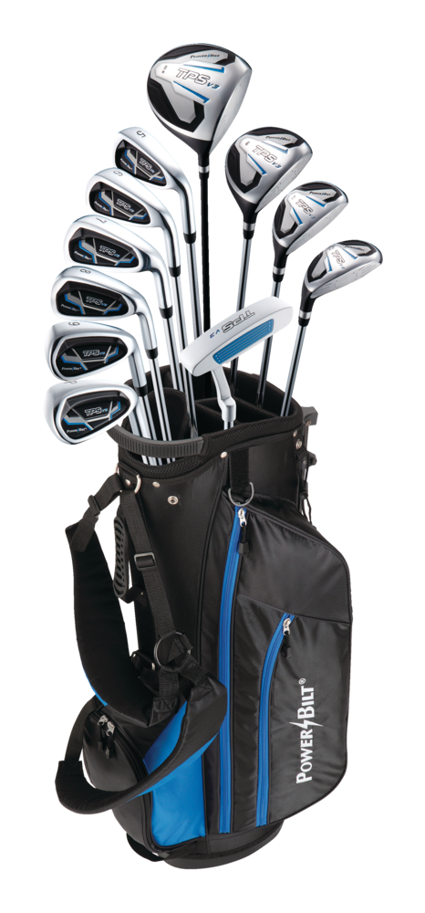 PowerBilt V3 Men's Golf Club Set, Left-Hand, Black/Blue