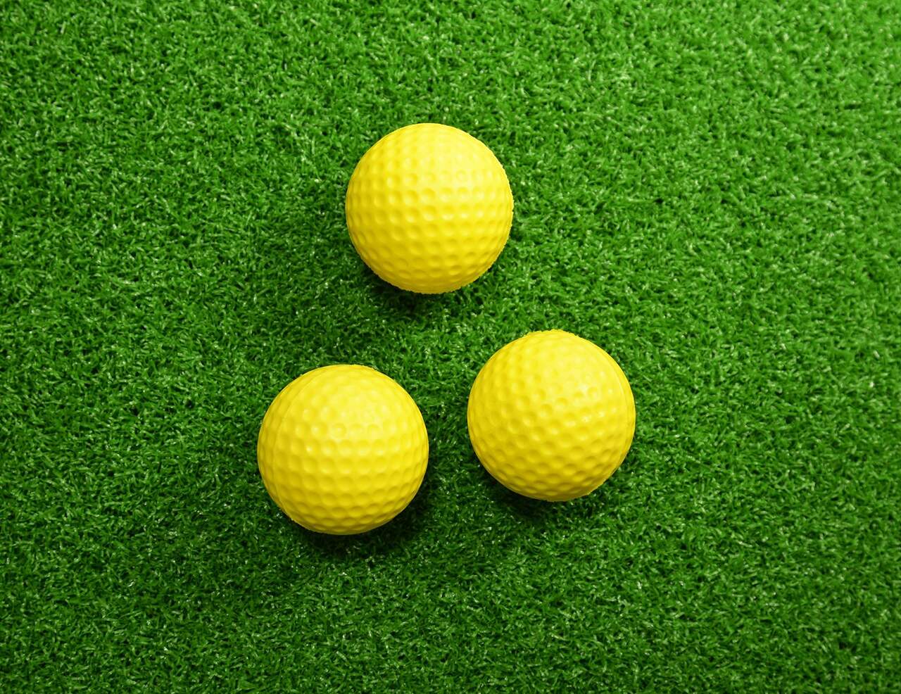 Golfs balle PU solide balles souples intérieur pra – Grandado
