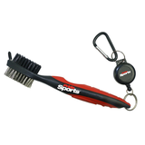 PrideSports Deluxe Golf Club Cleaning Brush with Retractable Cord Composite_or_Mixed