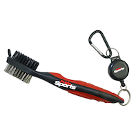 PrideSports Deluxe Golf Club Cleaning Brush with Retractable Cord Composite_or_Mixed