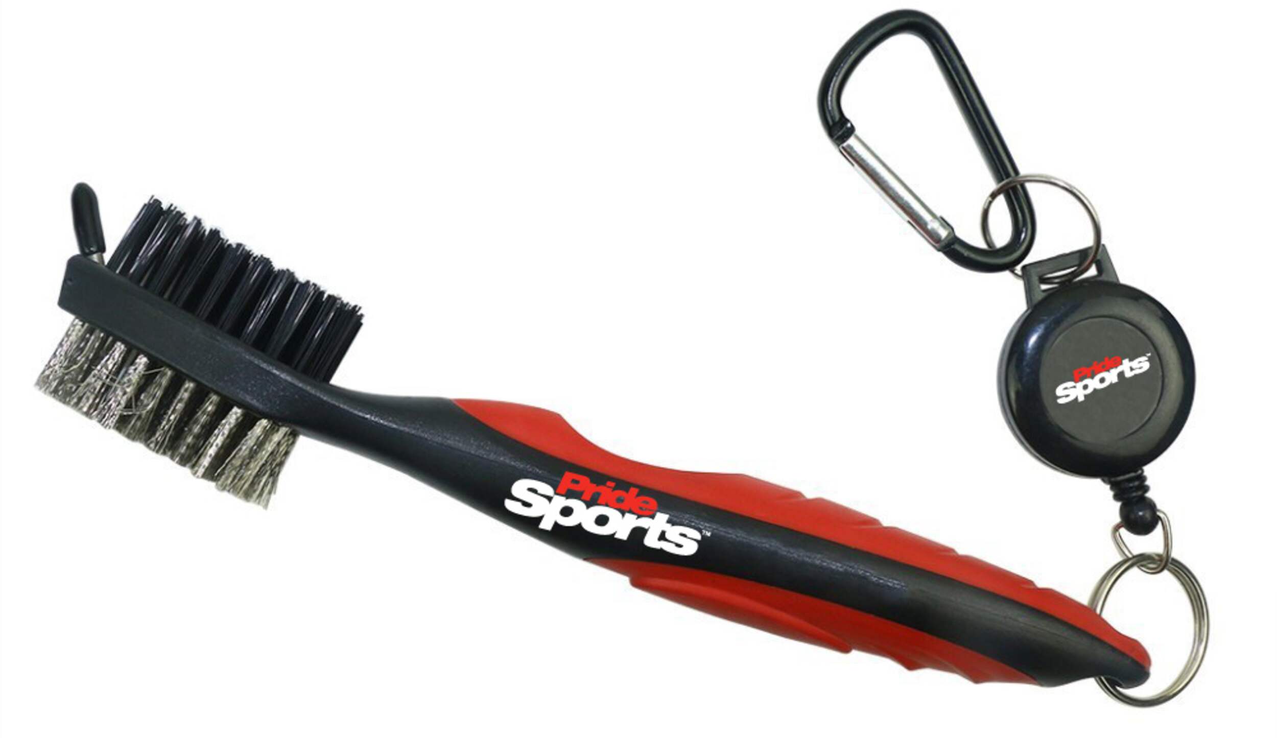 PrideSports Deluxe Golf Club Cleaning Brush with Retractable Cord Composite_or_Mixed