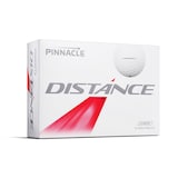 Pinnacle Distance Golf Balls, White, 15-pk Front_Angled_Right