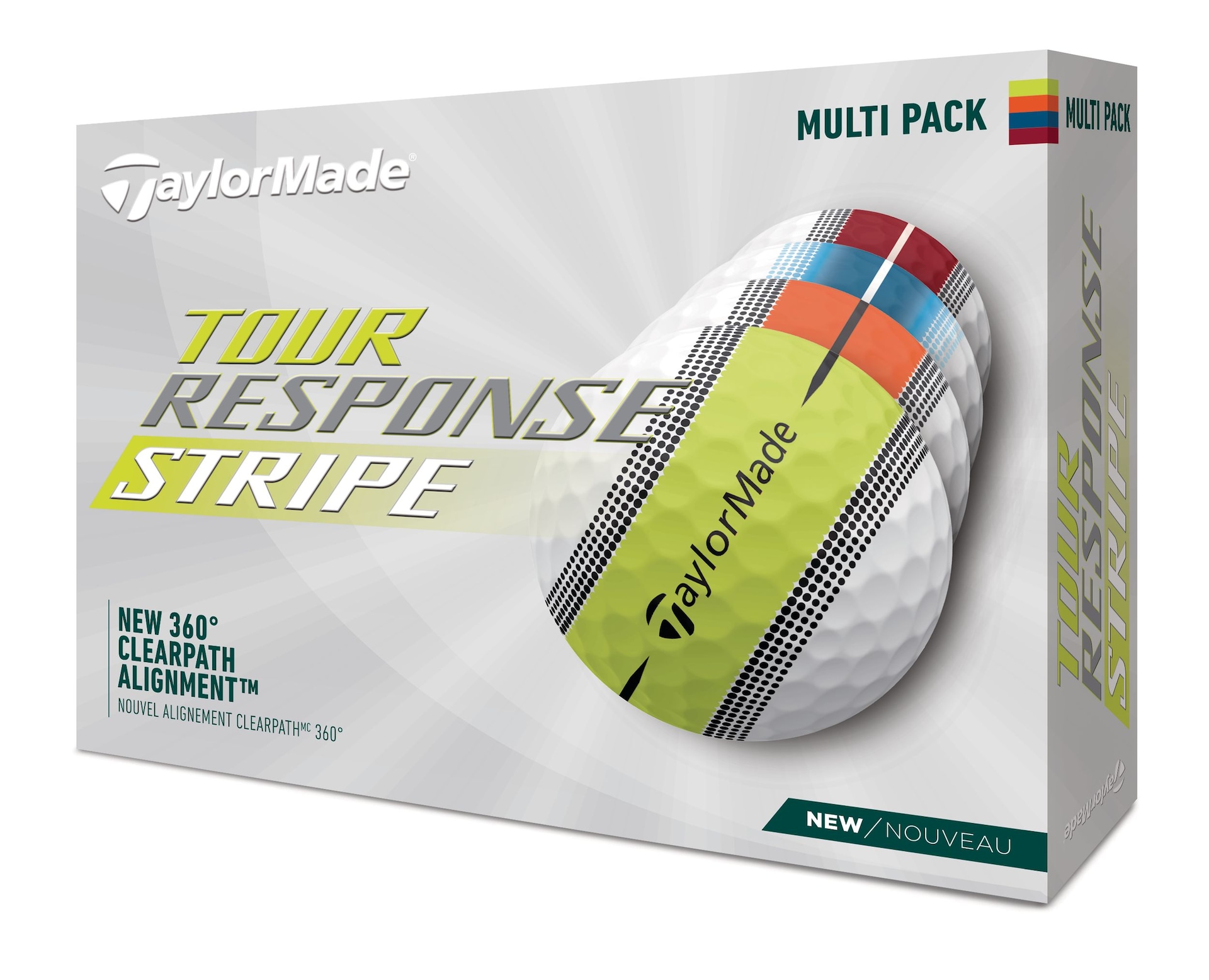 TaylorMade TM22 Tour Response Stripe Golf Balls Multi-Pack