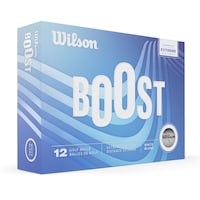 Wilson Boost Golf Ball, Extreme Distance, 12-pk, White Front_Three_Fourths_Angled_Right