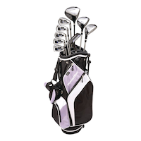 Bâtons de golf PowerBilt TourBilt pour femmes, gaucher, noir/violet Composite_or_Mixed