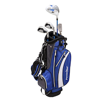 Bâtons de golf PowerBilt Junior Tour pour enfants de 5 à 8 ans, gaucher, bleu Composite_or_Mixed
