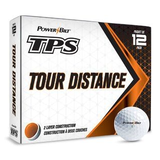 Balles de golf PowerBilt TPS Max Distance, paq. 12, blanc Composite_or_Mixed