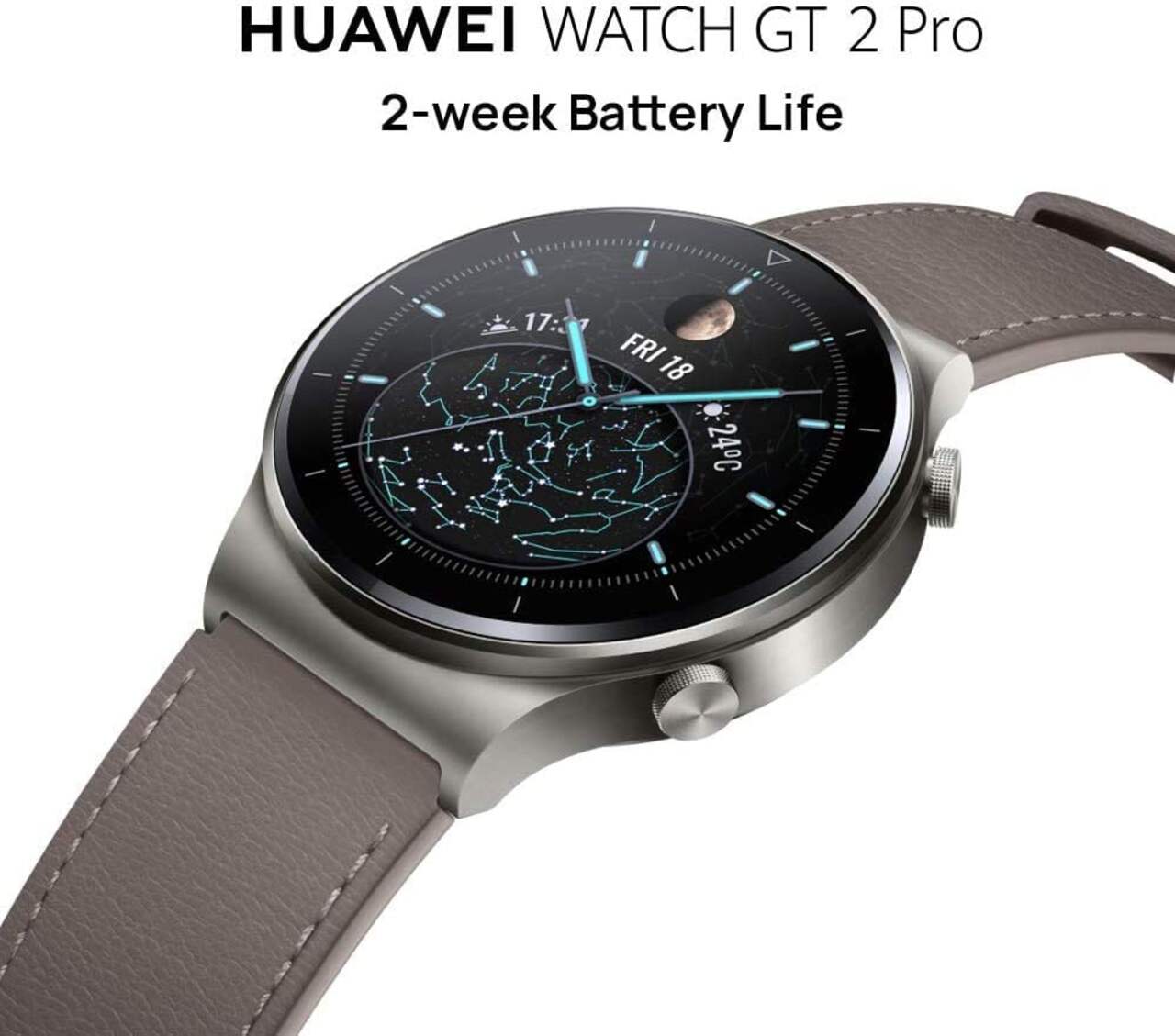 Huawei GT2 Pro Smartwatch, Nebula Grey, 46-mm