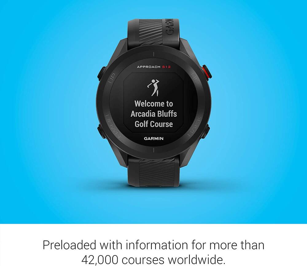 Garmin Approach S12 GPS Golf Smartwatch, Black | Canadian Tire