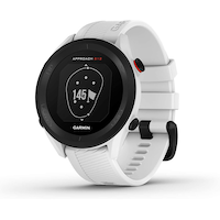 Garmin Approach S12 GPS Golf Smartwatch, White Front_Three_Fourths_Angled_Left