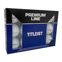 Eagle Premium Line Titleist Recycled Gold Balls, White, 12-pk Front_Angled_Right