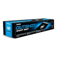 Winmau Outshot PVC Anti-Slip Dart Mat Floor Protector w/ Tournament Oche Measurement Lines Front_Angled_Right