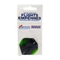 Empennages standard très épais Swissflyte Pentathlon HD150, 150 microns, variés, paq. 3 Front_Flat