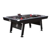 NHL Attacker Hover Air Hockey Game Table with Electronic Scoreboard, Pucks & Pushers, 84-in Front_Three_Fourths_Angled_Left