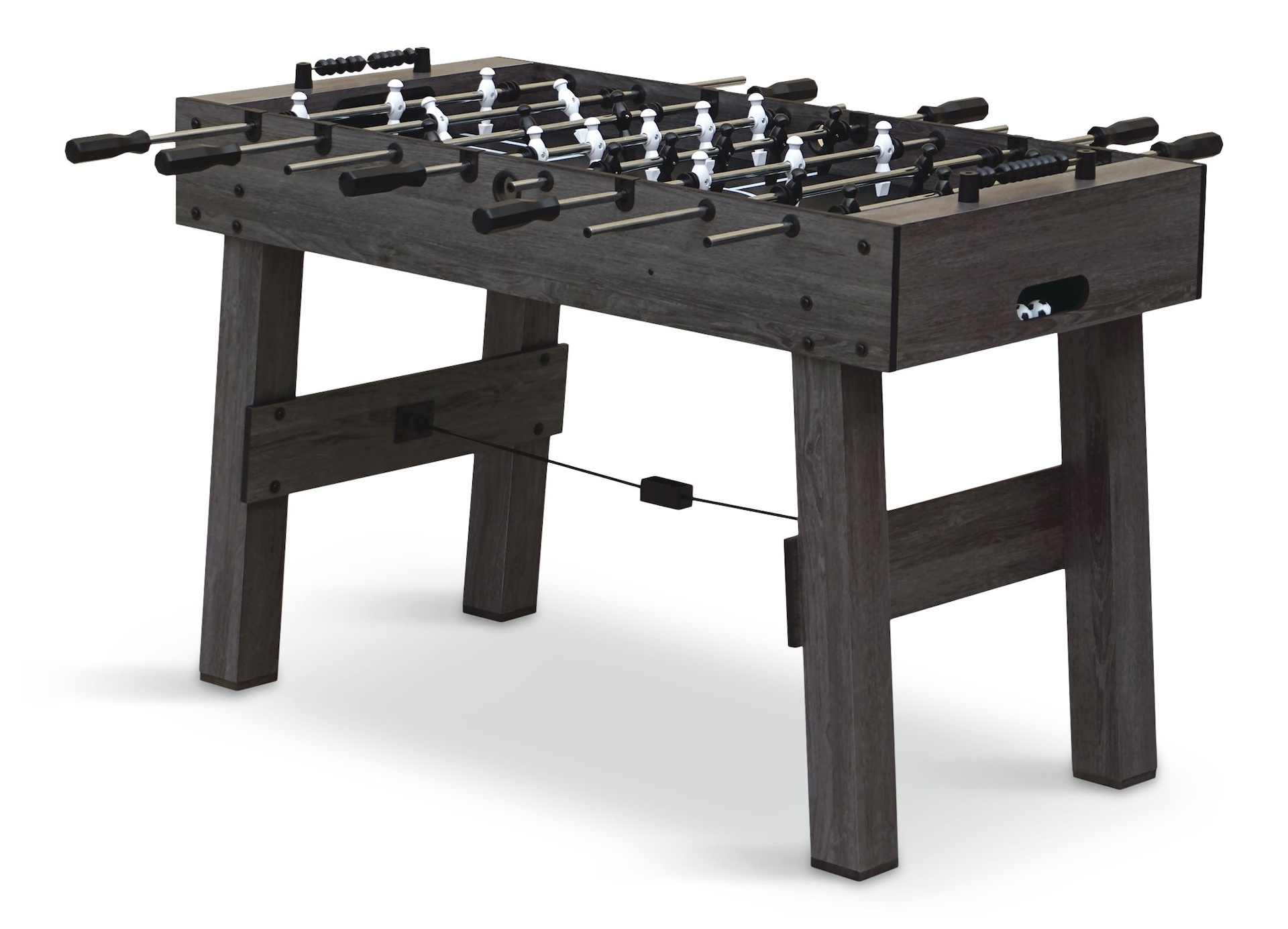 EastPoint Fairmont Foosball Soccer Game Table w/ 2 Balls, Wood Finish